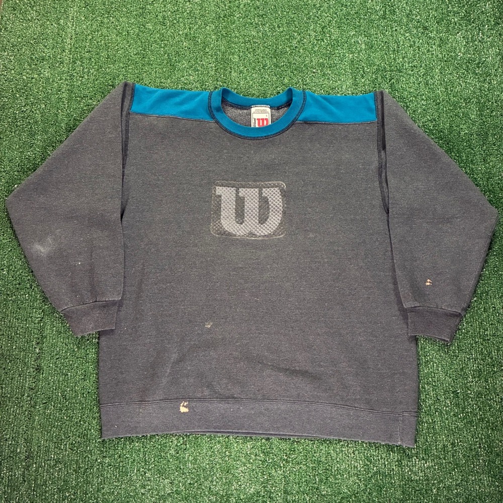Vintage 90s Wilson‎ Embroidered Crewneck Sweatshirt
